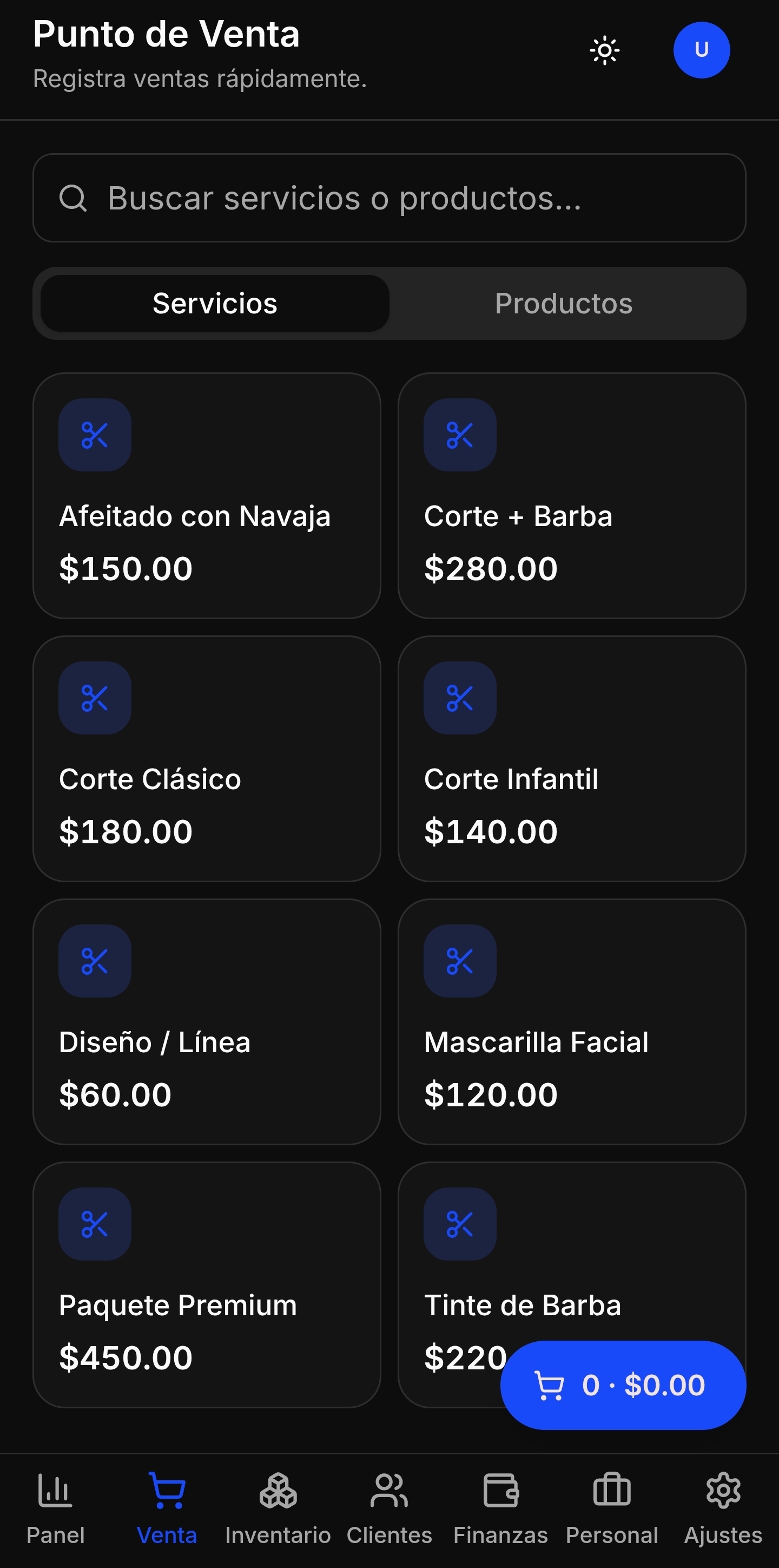 BarberIQ en Móvil